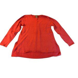 Chelsea & Theodore Ember Heather Long Sleeve Tunic Top Size Large